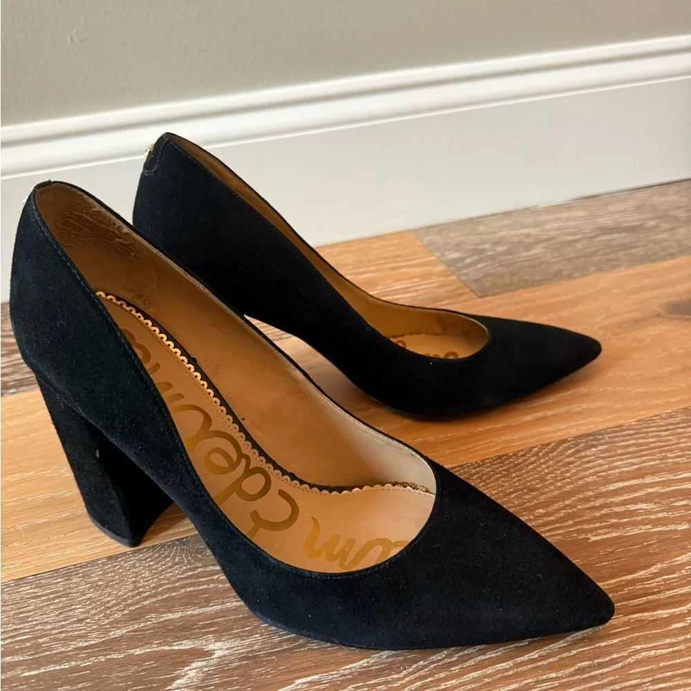 Sam Edelman Halton black suede block heel
